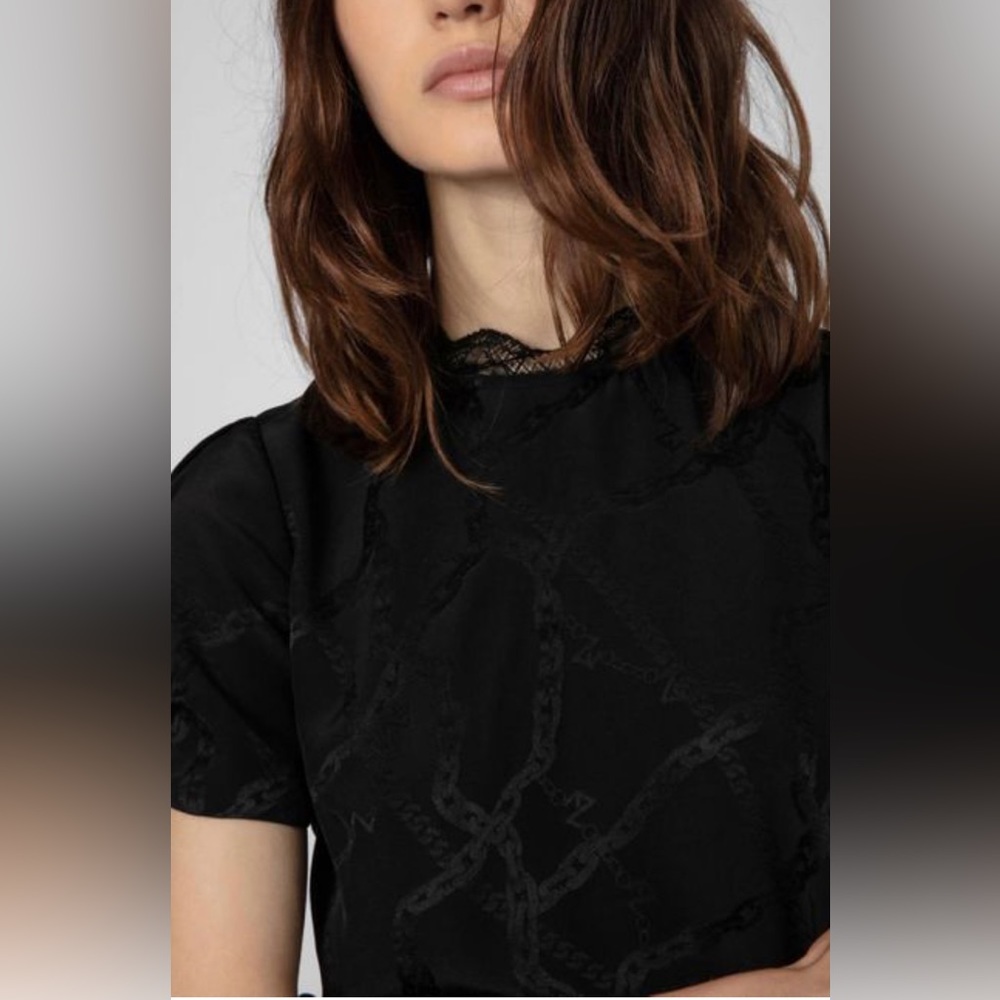Zadig & Voltaire Roberts Jac Chain Dress- Black - Picture 4 of 6